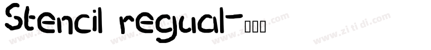Stencil regual字体转换